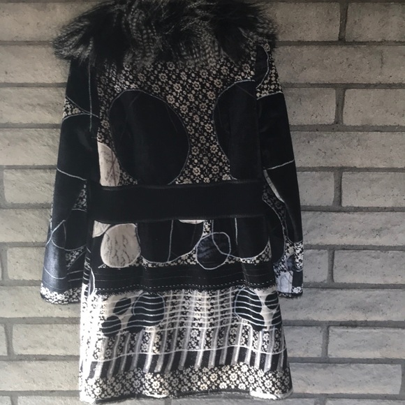 SOLD. Amazing Velveteen Patchwork Coat - Picture 4 of 16